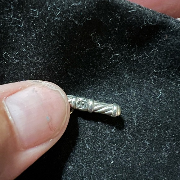 Vintage David Yurman Bow Charm Cable Bracelet in Sterling Silver. - Picture 3 of 4